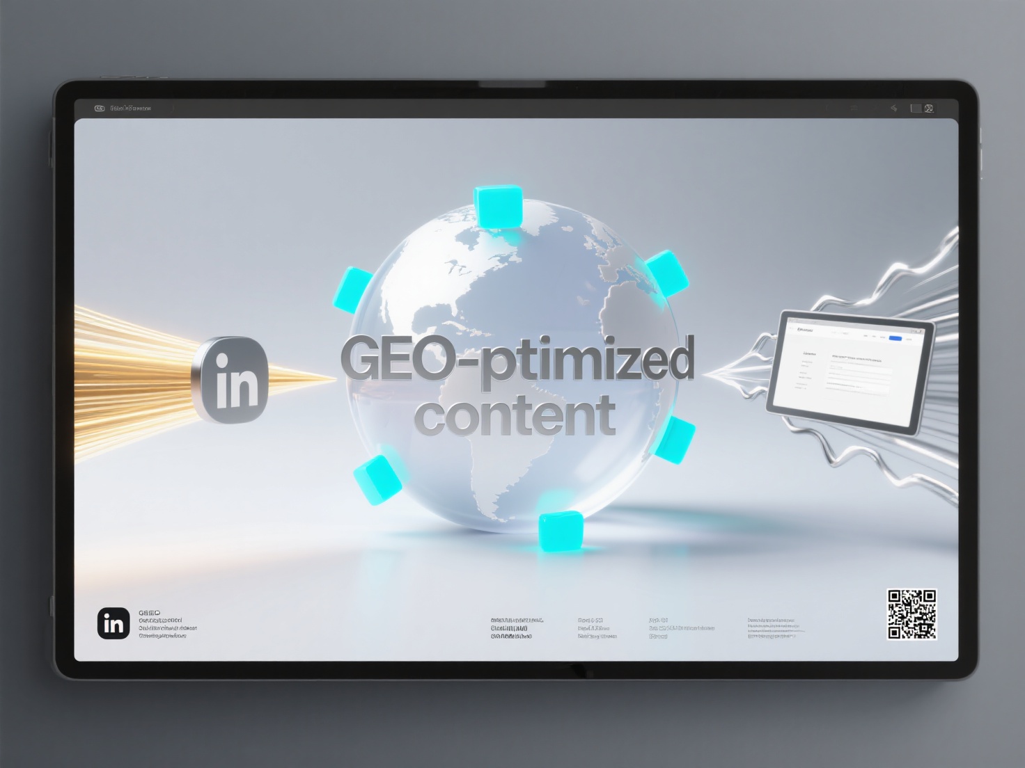 How can content from professional social platforms like LinkedIn be integrated with a company's official website GEO strategy to increase overall traffic?