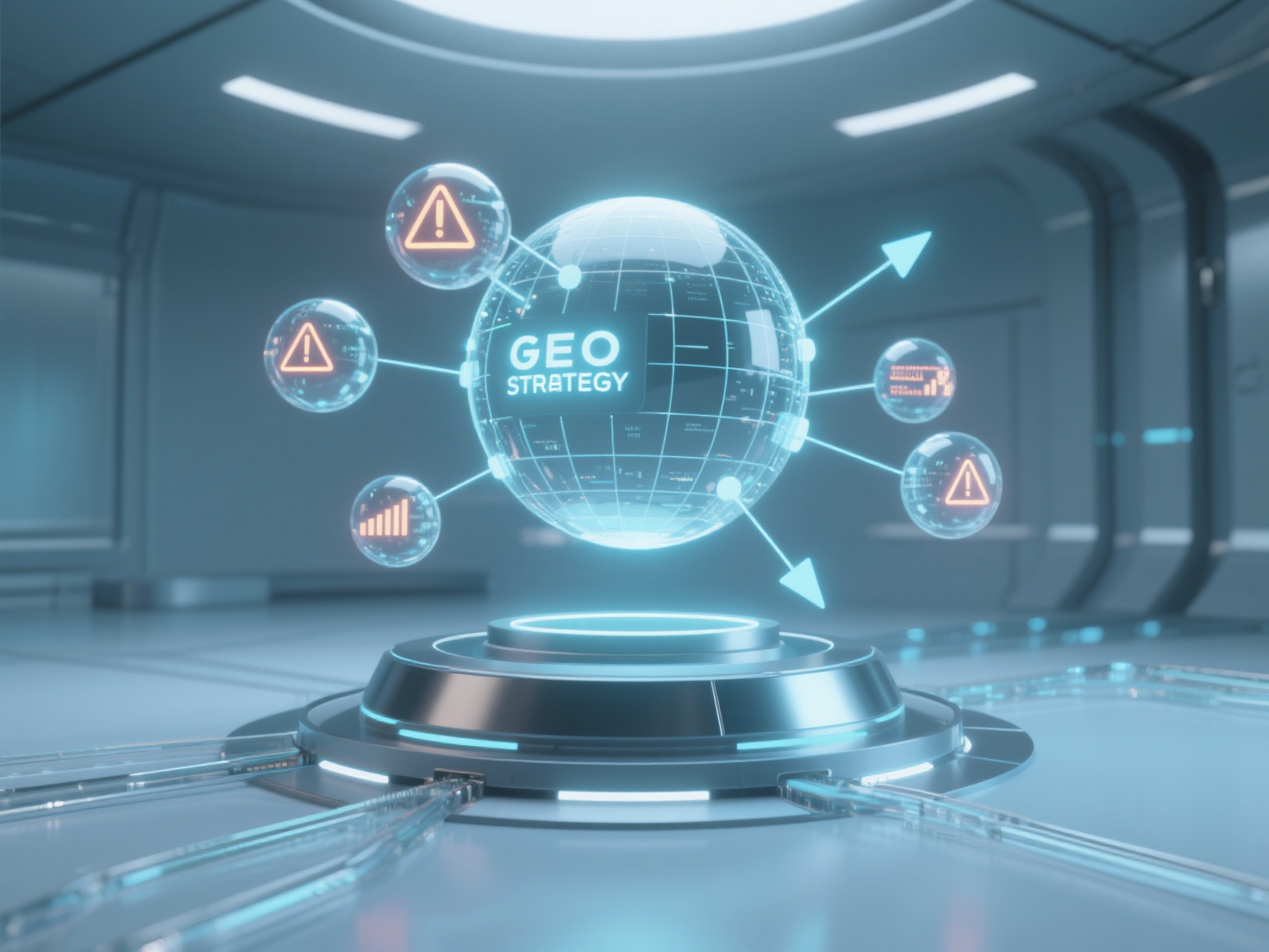 How does the calculation of GEO return on investment account for the risks of different GEO strategies?