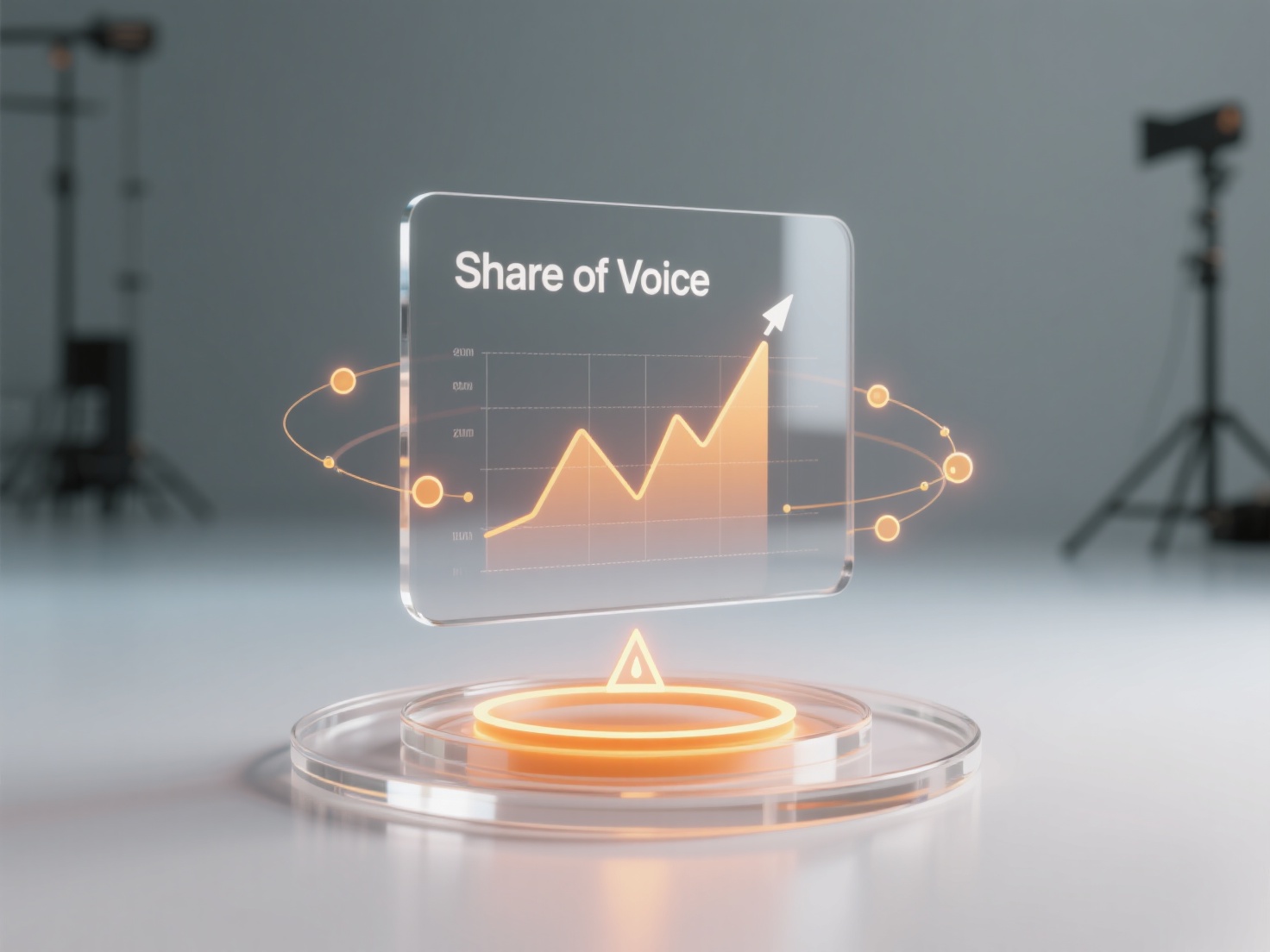 How does the change in Share of Voice预警 potential brand crises?