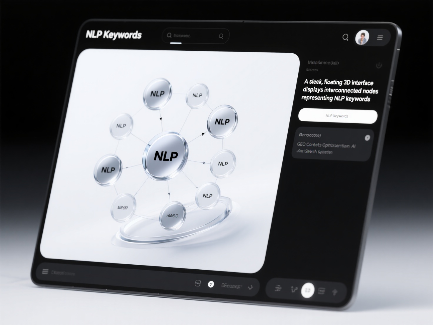 How is the readability of NLP keyword layout in GEO content?
