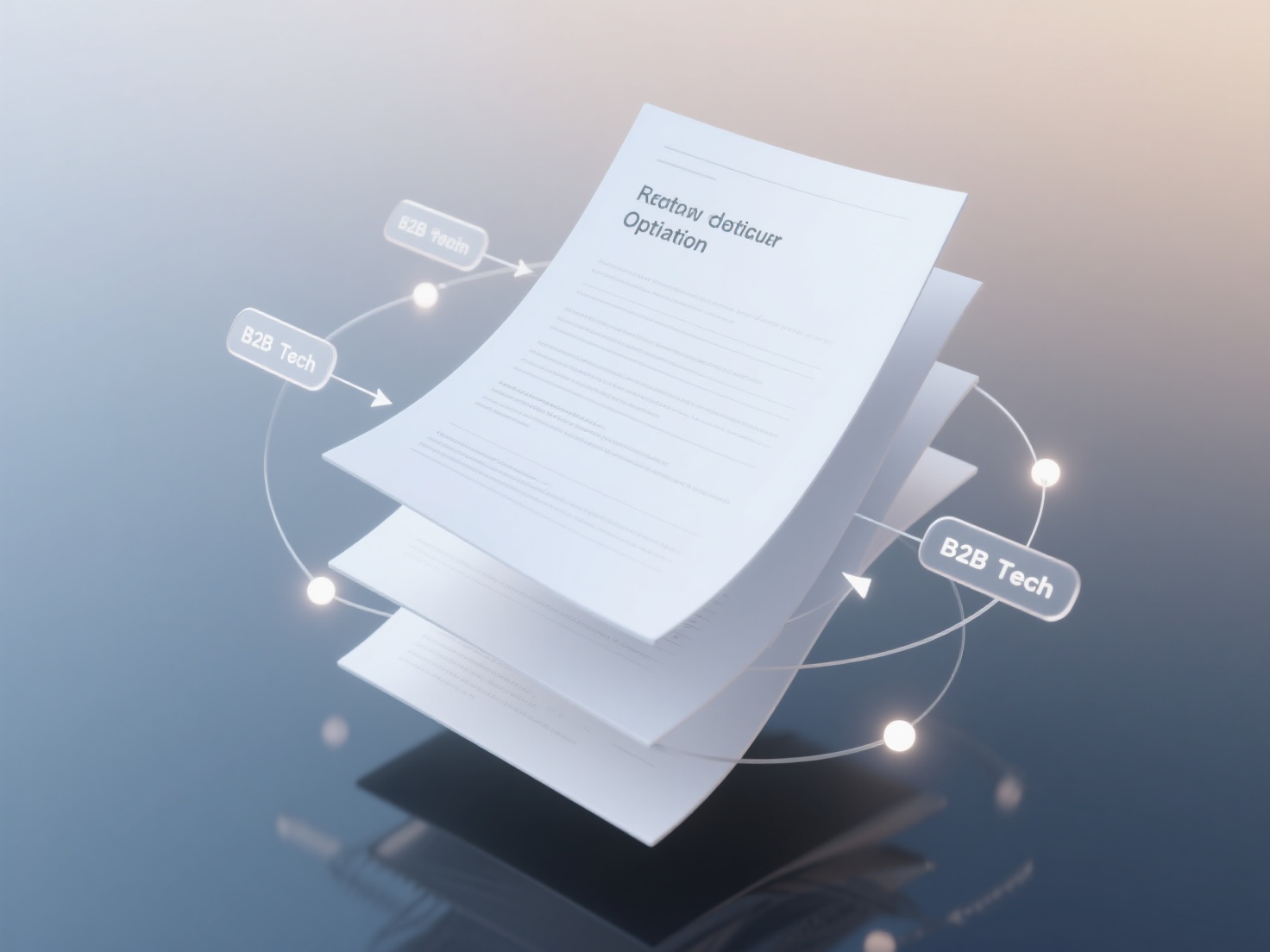 How should whitepapers and case studies be designed in terms of keywords and content structure to enhance search engine relevance in B2B GEO optimization?