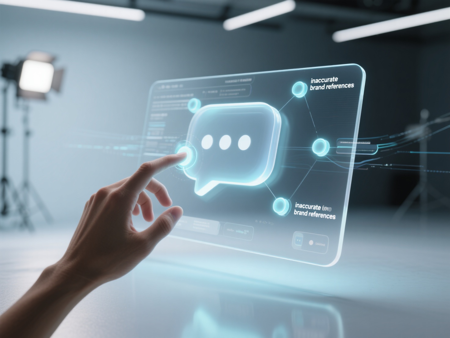 How to communicate with an AI platform to request correction of inaccurate brand references?