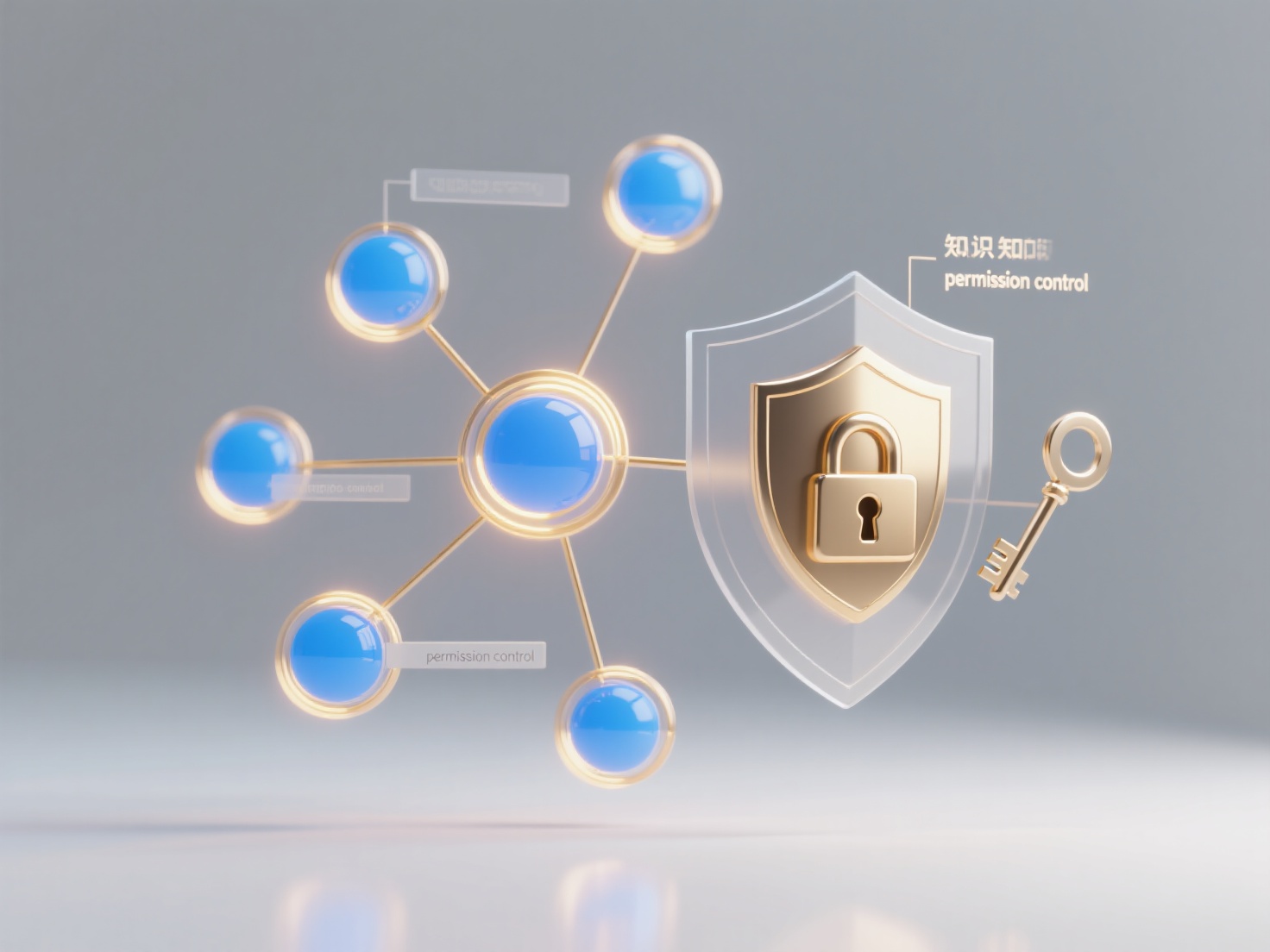 How to design permission control and data security mechanisms in the knowledge graph access process?