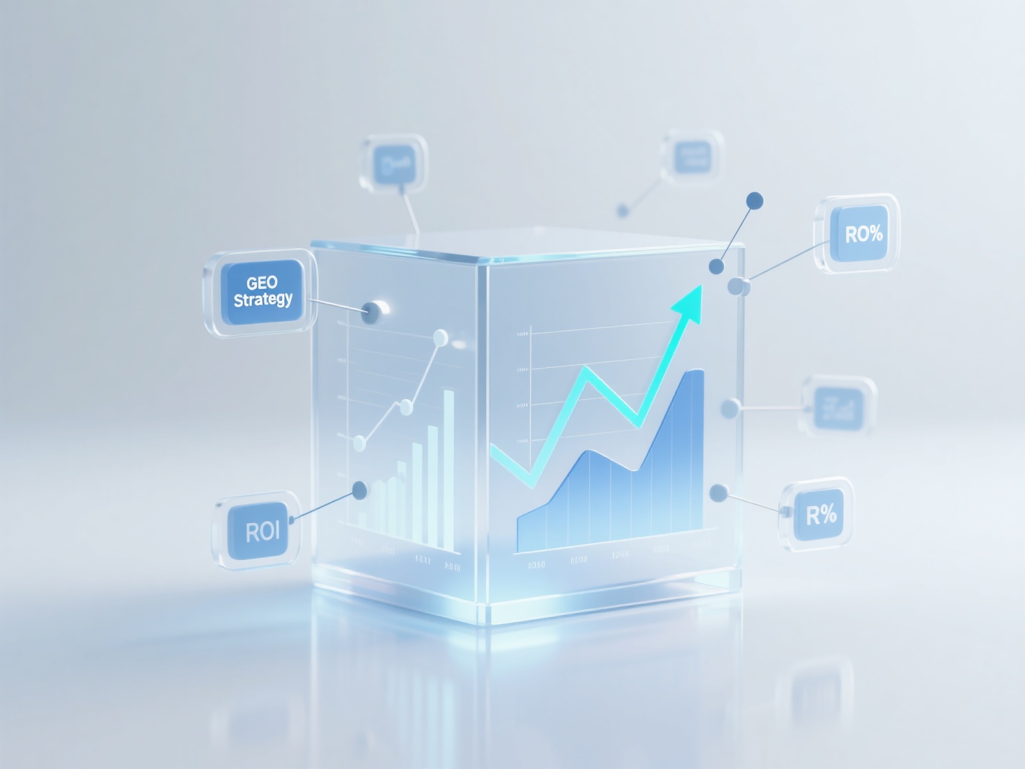 How to present the Return on Investment (ROI) of GEO strategy in the monitoring report?