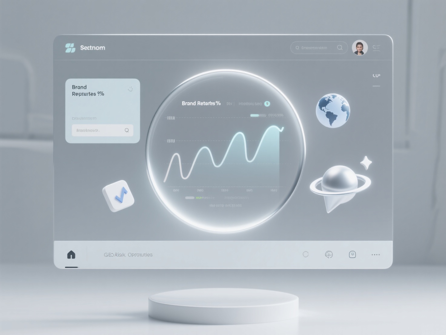 What GEO risks or opportunities might be indicated by abnormal fluctuations in brand mention rates?