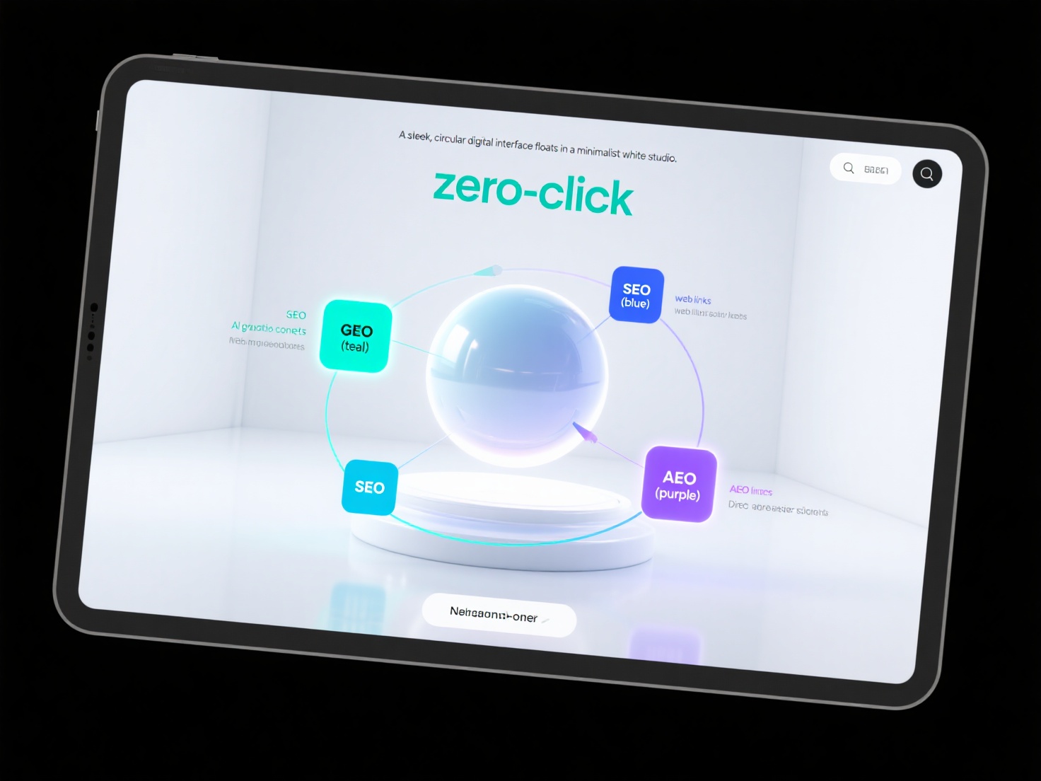 What are the respective response strategies of GEO, SEO, and AEO in the face of zero-click searches?