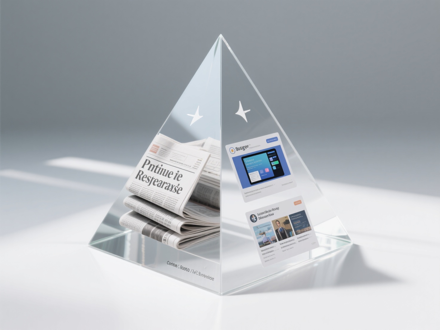 What are the similarities and differences in the application of the inverted pyramid structure in press releases and blog articles?