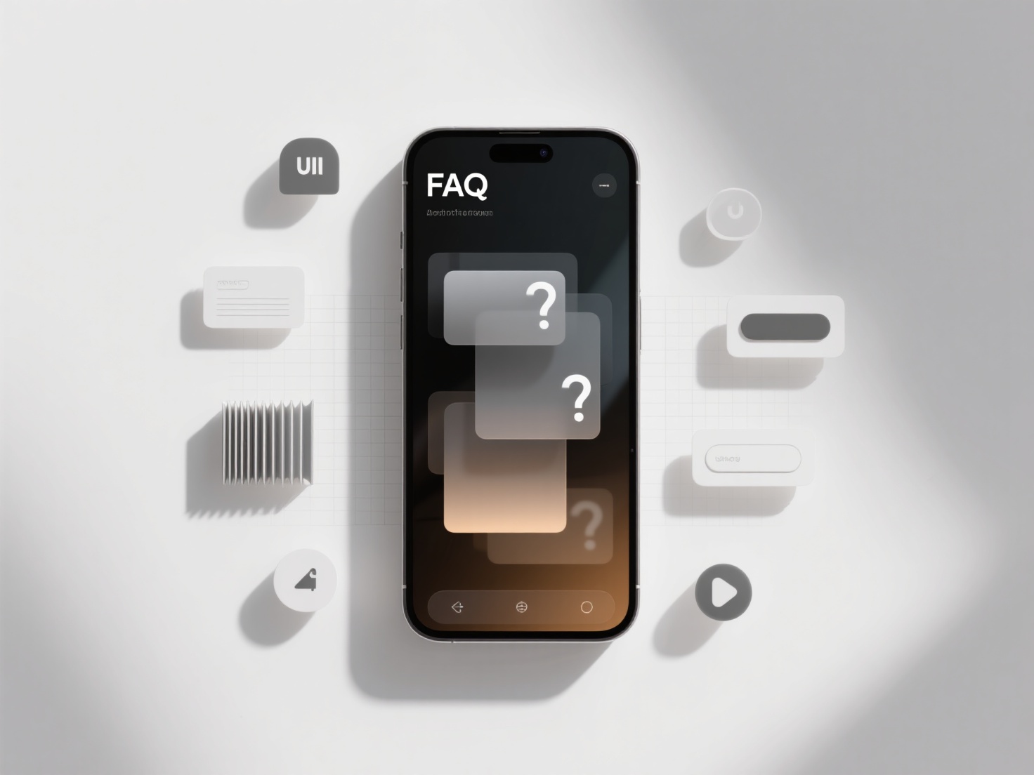 What are the special formatting optimization techniques for displaying FAQ content on mobile devices?