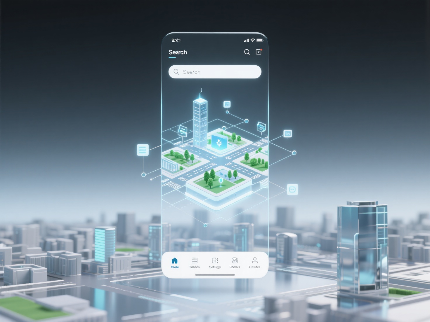 What is the application of vertical AI search in urban planning and smart city construction?