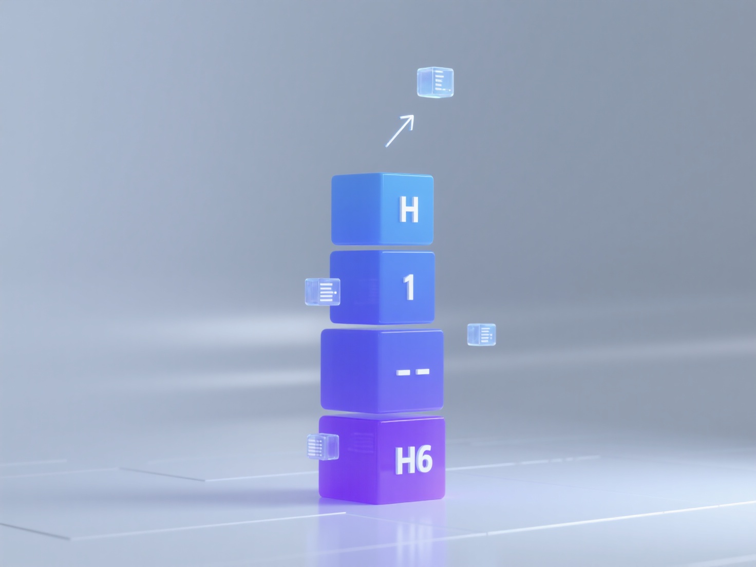 What is the correct way to use H1-H6 heading levels in GEO content?
