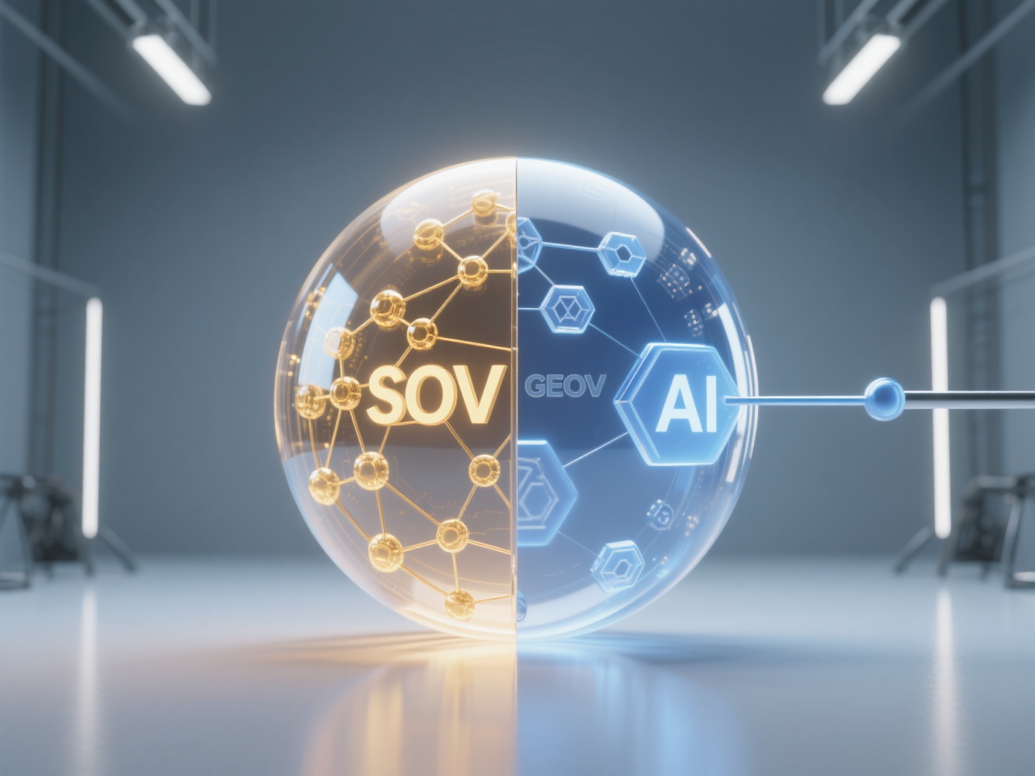 What is the difference between Share of Voice (SOV) in the GEO context and traditional SOV?