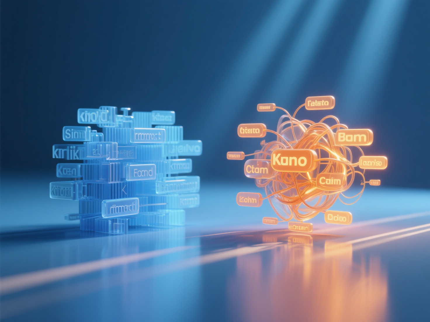 What is the essential difference between NLP keyword layout and traditional keyword layout?