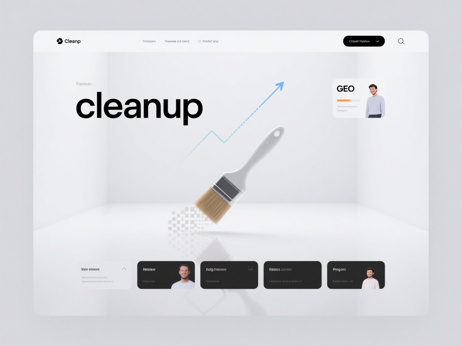 What positive impact does low-quality content cleanup have on a website's GEO ranking and user experience?